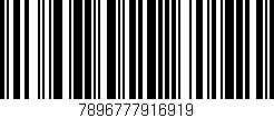 Código de barras (EAN, GTIN, SKU, ISBN): '7896777916919'