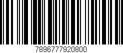 Código de barras (EAN, GTIN, SKU, ISBN): '7896777920800'