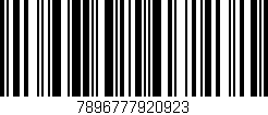 Código de barras (EAN, GTIN, SKU, ISBN): '7896777920923'