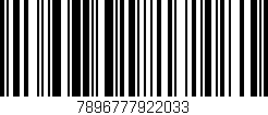 Código de barras (EAN, GTIN, SKU, ISBN): '7896777922033'