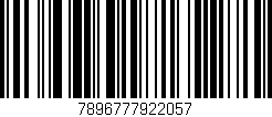 Código de barras (EAN, GTIN, SKU, ISBN): '7896777922057'