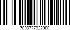 Código de barras (EAN, GTIN, SKU, ISBN): '7896777922088'
