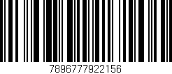 Código de barras (EAN, GTIN, SKU, ISBN): '7896777922156'