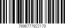 Código de barras (EAN, GTIN, SKU, ISBN): '7896777922170'