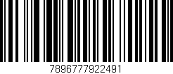 Código de barras (EAN, GTIN, SKU, ISBN): '7896777922491'