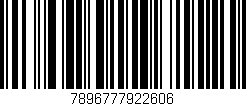 Código de barras (EAN, GTIN, SKU, ISBN): '7896777922606'
