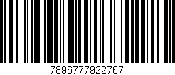 Código de barras (EAN, GTIN, SKU, ISBN): '7896777922767'