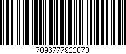 Código de barras (EAN, GTIN, SKU, ISBN): '7896777922873'