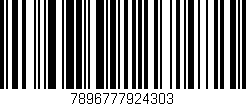 Código de barras (EAN, GTIN, SKU, ISBN): '7896777924303'
