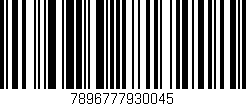 Código de barras (EAN, GTIN, SKU, ISBN): '7896777930045'