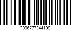 Código de barras (EAN, GTIN, SKU, ISBN): '7896777944189'