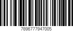 Código de barras (EAN, GTIN, SKU, ISBN): '7896777947005'