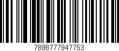 Código de barras (EAN, GTIN, SKU, ISBN): '7896777947753'
