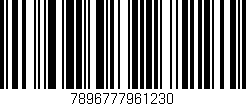 Código de barras (EAN, GTIN, SKU, ISBN): '7896777961230'