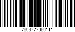 Código de barras (EAN, GTIN, SKU, ISBN): '7896777989111'