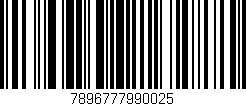 Código de barras (EAN, GTIN, SKU, ISBN): '7896777990025'