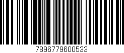 Código de barras (EAN, GTIN, SKU, ISBN): '7896779600533'