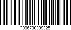 Código de barras (EAN, GTIN, SKU, ISBN): '7896780009325'