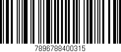 Código de barras (EAN, GTIN, SKU, ISBN): '7896788400315'