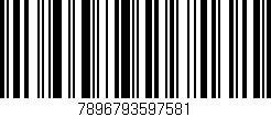 Código de barras (EAN, GTIN, SKU, ISBN): '7896793597581'