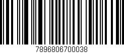 Código de barras (EAN, GTIN, SKU, ISBN): '7896806700038'