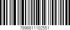 Código de barras (EAN, GTIN, SKU, ISBN): '7896811102551'