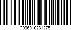 Código de barras (EAN, GTIN, SKU, ISBN): '7896818261275'