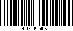Código de barras (EAN, GTIN, SKU, ISBN): '7896839040507'