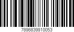 Código de barras (EAN, GTIN, SKU, ISBN): '7896839910053'