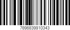 Código de barras (EAN, GTIN, SKU, ISBN): '7896839910343'