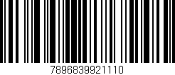 Código de barras (EAN, GTIN, SKU, ISBN): '7896839921110'