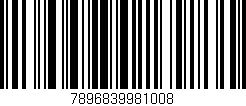 Código de barras (EAN, GTIN, SKU, ISBN): '7896839981008'