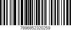 Código de barras (EAN, GTIN, SKU, ISBN): '7896852320259'