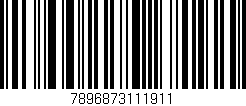 Código de barras (EAN, GTIN, SKU, ISBN): '7896873111911'