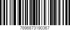 Código de barras (EAN, GTIN, SKU, ISBN): '7896873190367'