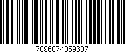 Código de barras (EAN, GTIN, SKU, ISBN): '7896874059687'