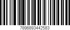 Código de barras (EAN, GTIN, SKU, ISBN): '7896893442583'