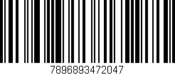 Código de barras (EAN, GTIN, SKU, ISBN): '7896893472047'