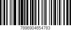 Código de barras (EAN, GTIN, SKU, ISBN): '7896904654783'