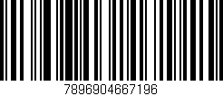 Código de barras (EAN, GTIN, SKU, ISBN): '7896904667196'
