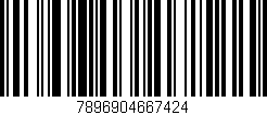 Código de barras (EAN, GTIN, SKU, ISBN): '7896904667424'