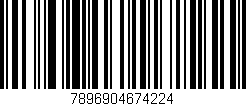 Código de barras (EAN, GTIN, SKU, ISBN): '7896904674224'