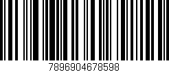 Código de barras (EAN, GTIN, SKU, ISBN): '7896904678598'