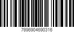 Código de barras (EAN, GTIN, SKU, ISBN): '7896904690316'