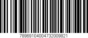 Código de barras (EAN, GTIN, SKU, ISBN): '78969104004732009821'