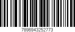 Código de barras (EAN, GTIN, SKU, ISBN): '7896943252773'