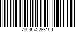 Código de barras (EAN, GTIN, SKU, ISBN): '7896943265193'