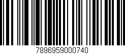 Código de barras (EAN, GTIN, SKU, ISBN): '7896959000740'