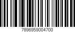 Código de barras (EAN, GTIN, SKU, ISBN): '7896959004700'