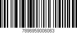 Código de barras (EAN, GTIN, SKU, ISBN): '7896959006063'
